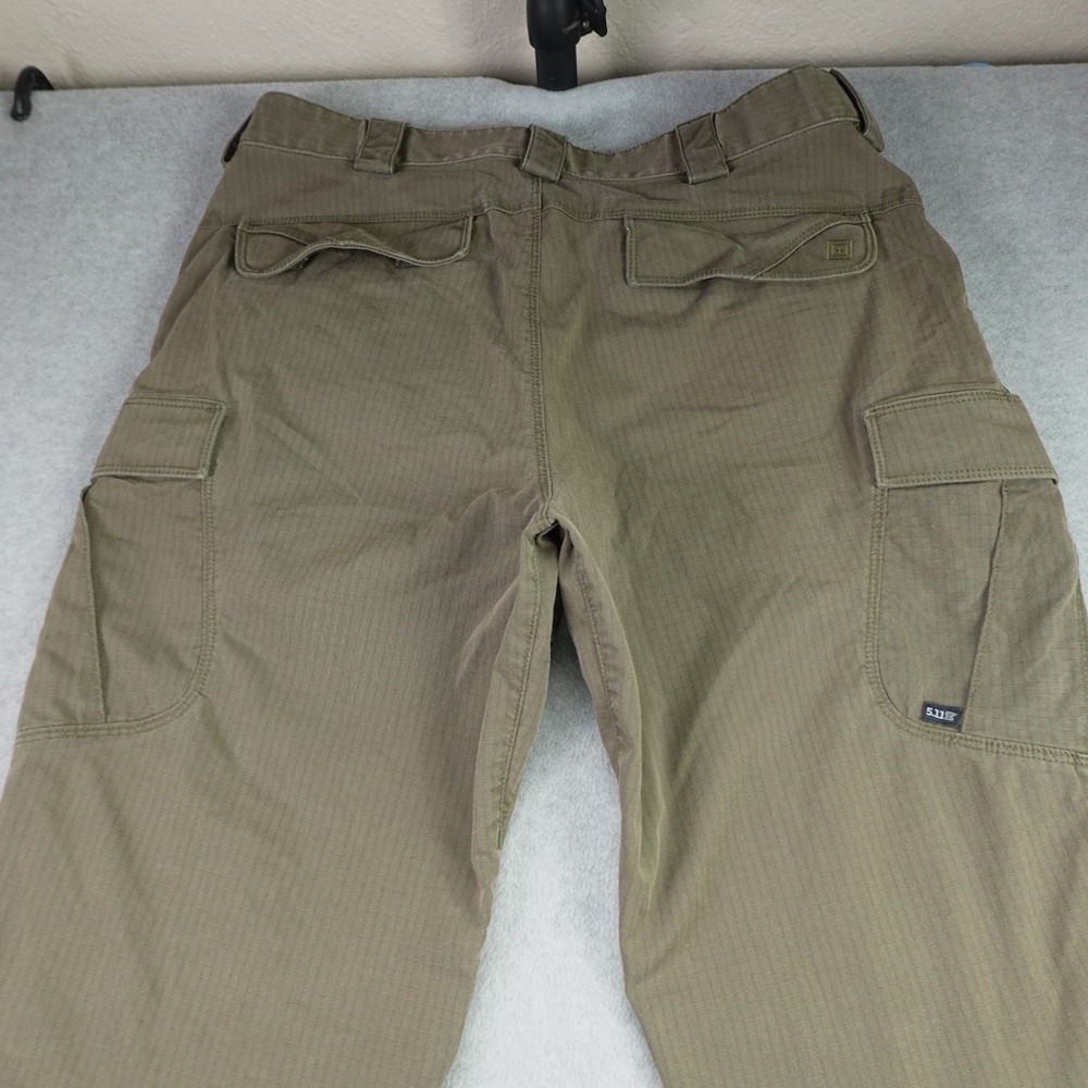 5.11 Tactical Pants Mens 36x34 Olive Green Cargo Ripstop Work Military - Picture 4 of 16